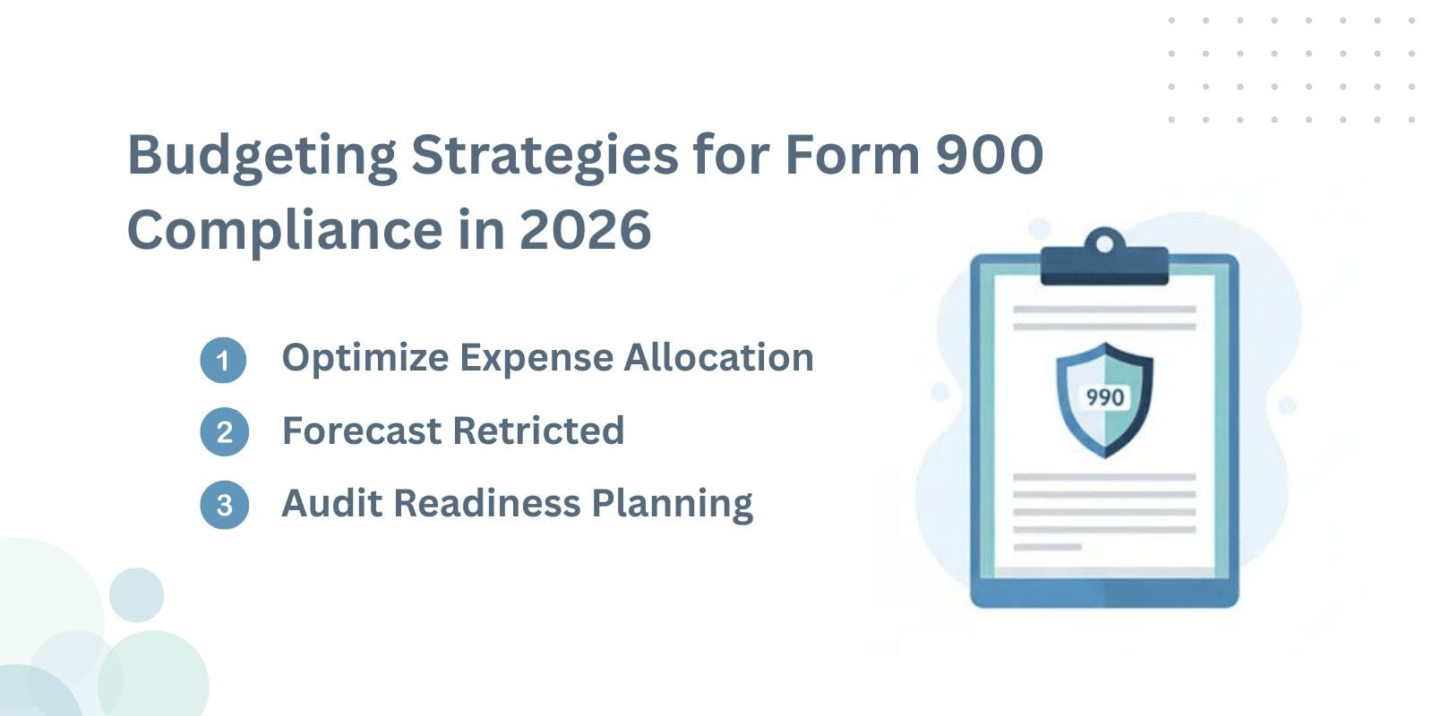 Budgeting strategies for nonprofit Form 990 compliance throughout the year